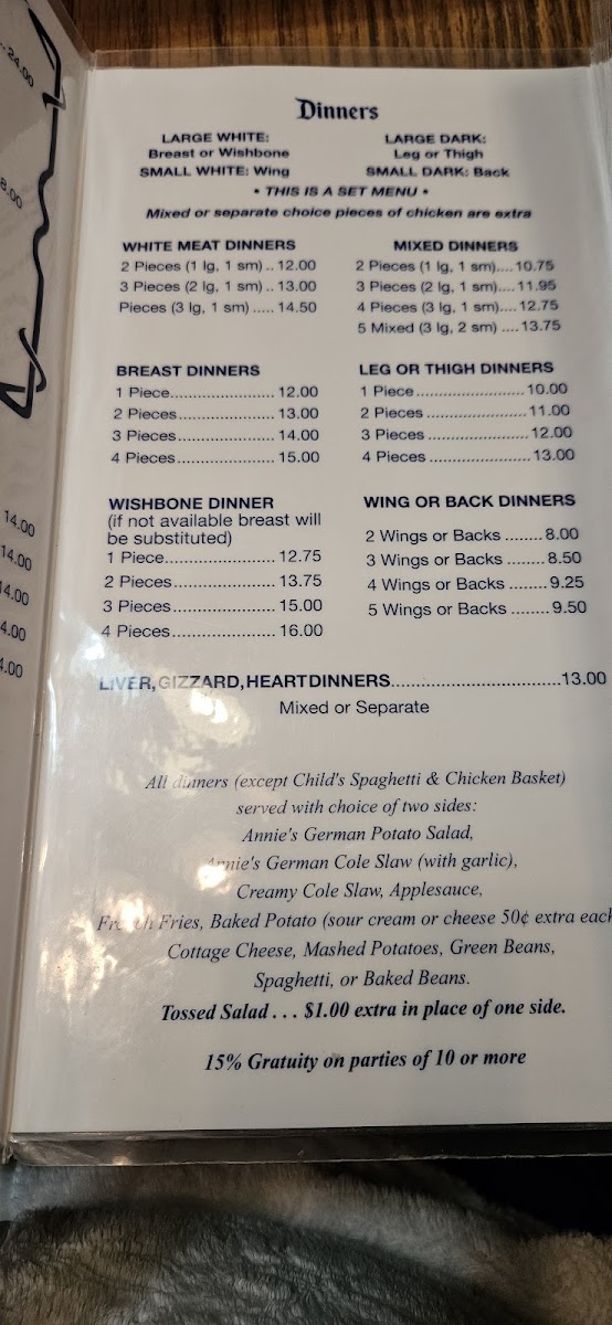 Menu Pichler's Chicken Annies-7