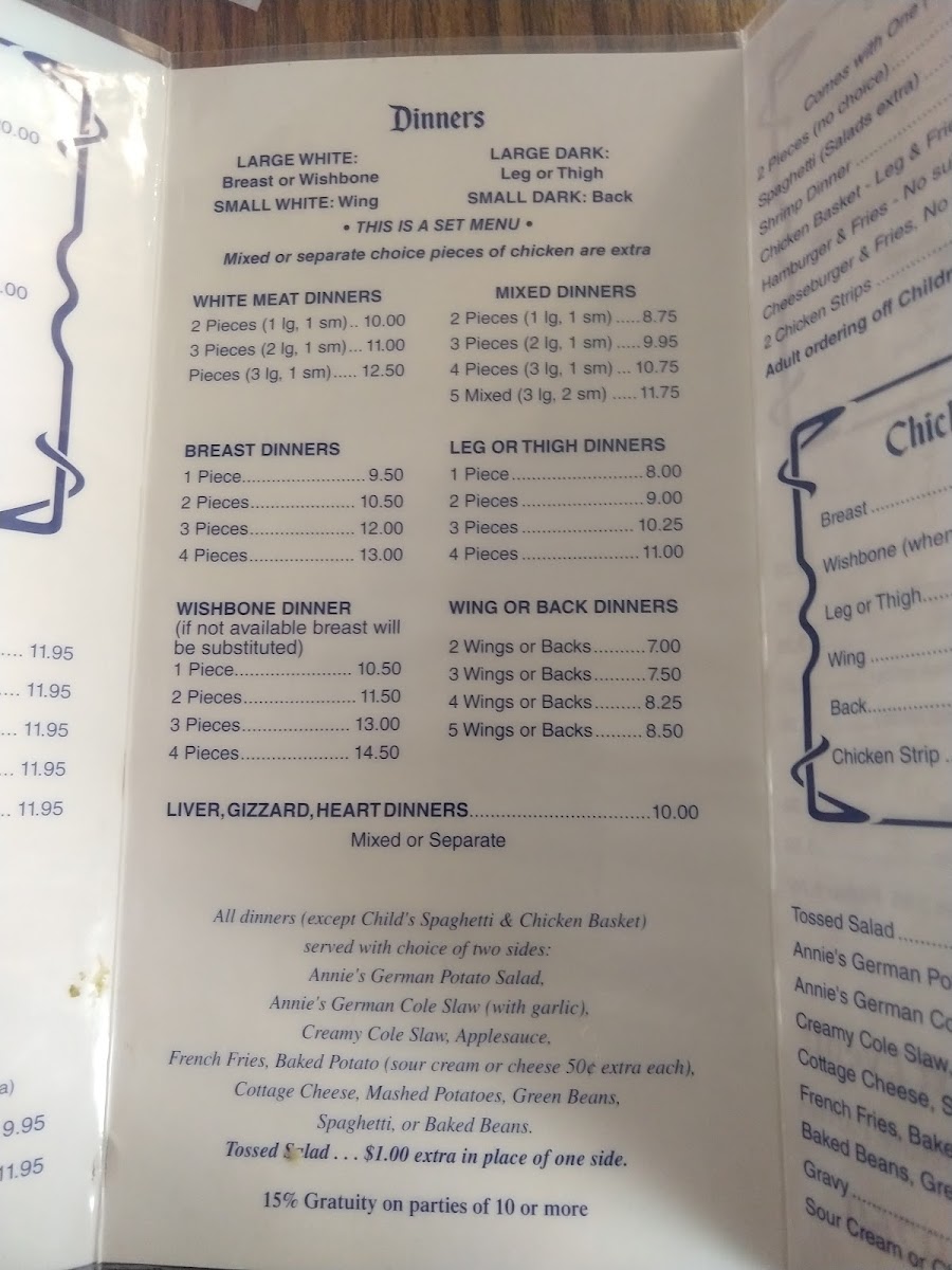 Menu Pichler's Chicken Annies-8